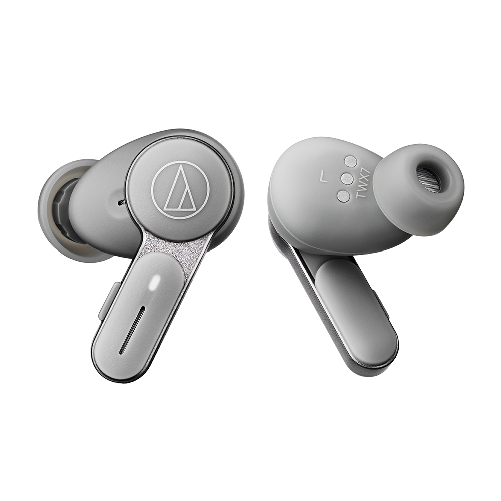 Audio-Technica ATH-TWX7 True Wireless Active Noise-Cancelling In-Ear  Headphones - Stone Grey