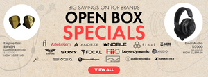 Save big on top brands with open box specials at Audio46.