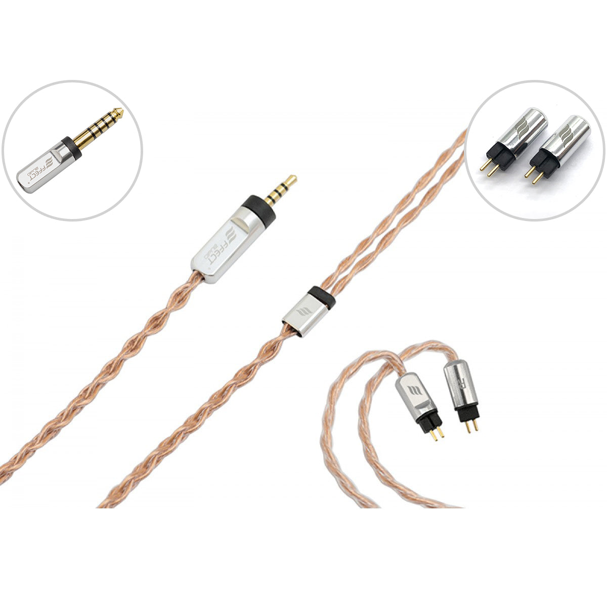 EFFECT AUDIO Mars cable 2Pin to 4.4mm - ヘッドフォン/イヤフォン