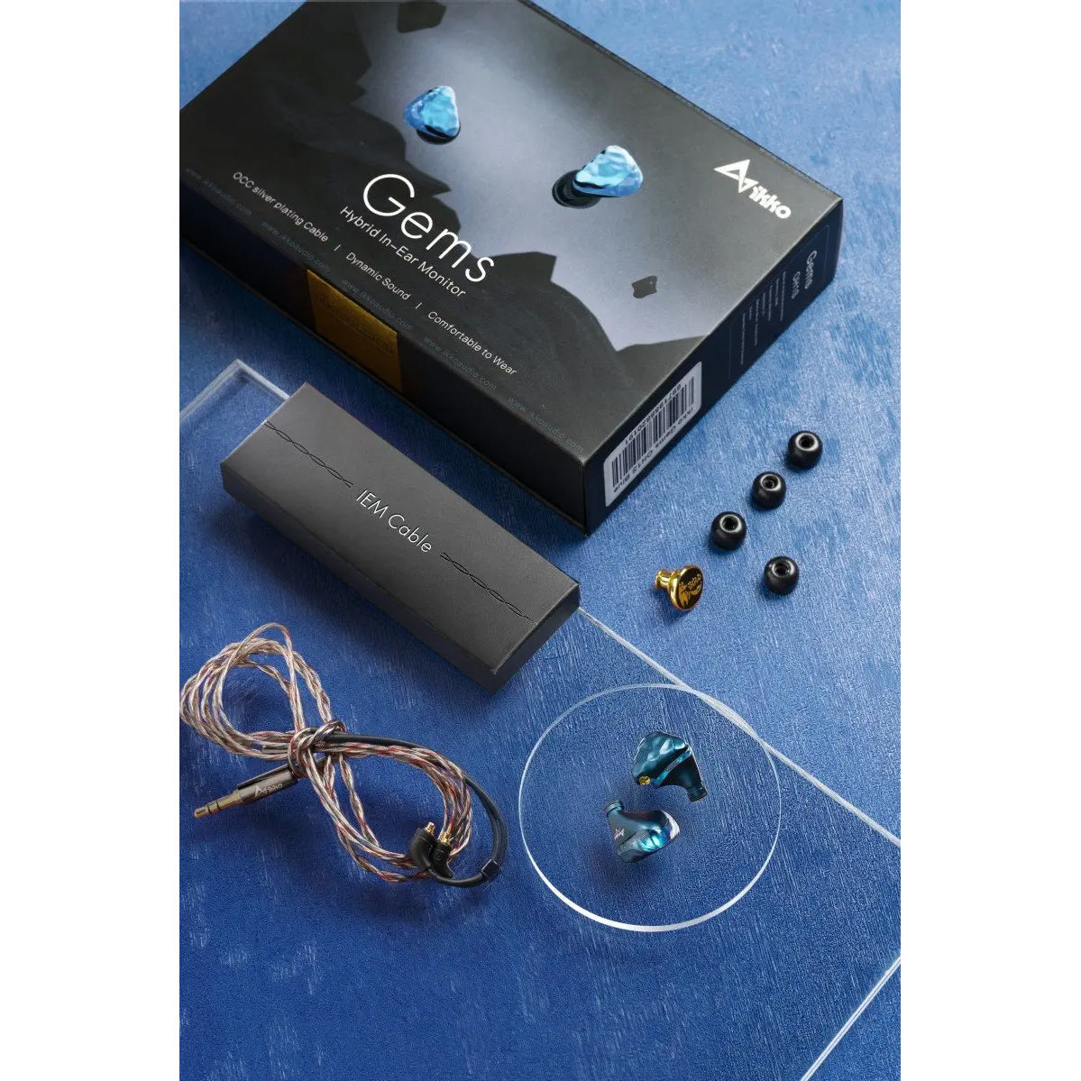 イッコー ikko イヤホン OH1S グレー IKKO Gems OH1S In-Ear Monitors (Open Box) | Audio46