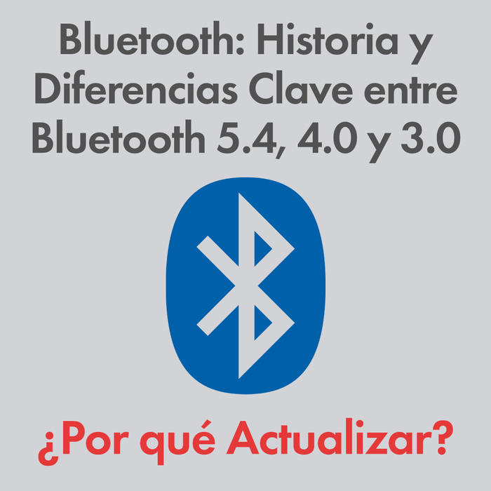 Bluetooth: Historia y Diferencias Clave entre Bluetooth 5.4, 4.0 y 3.0: ¿Por qué Actualizar?