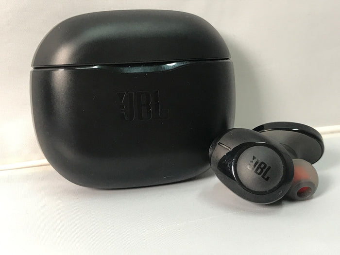 Audio46: JBL Tune 120TWS True Wireless Earphones Review earbuds next to charging case