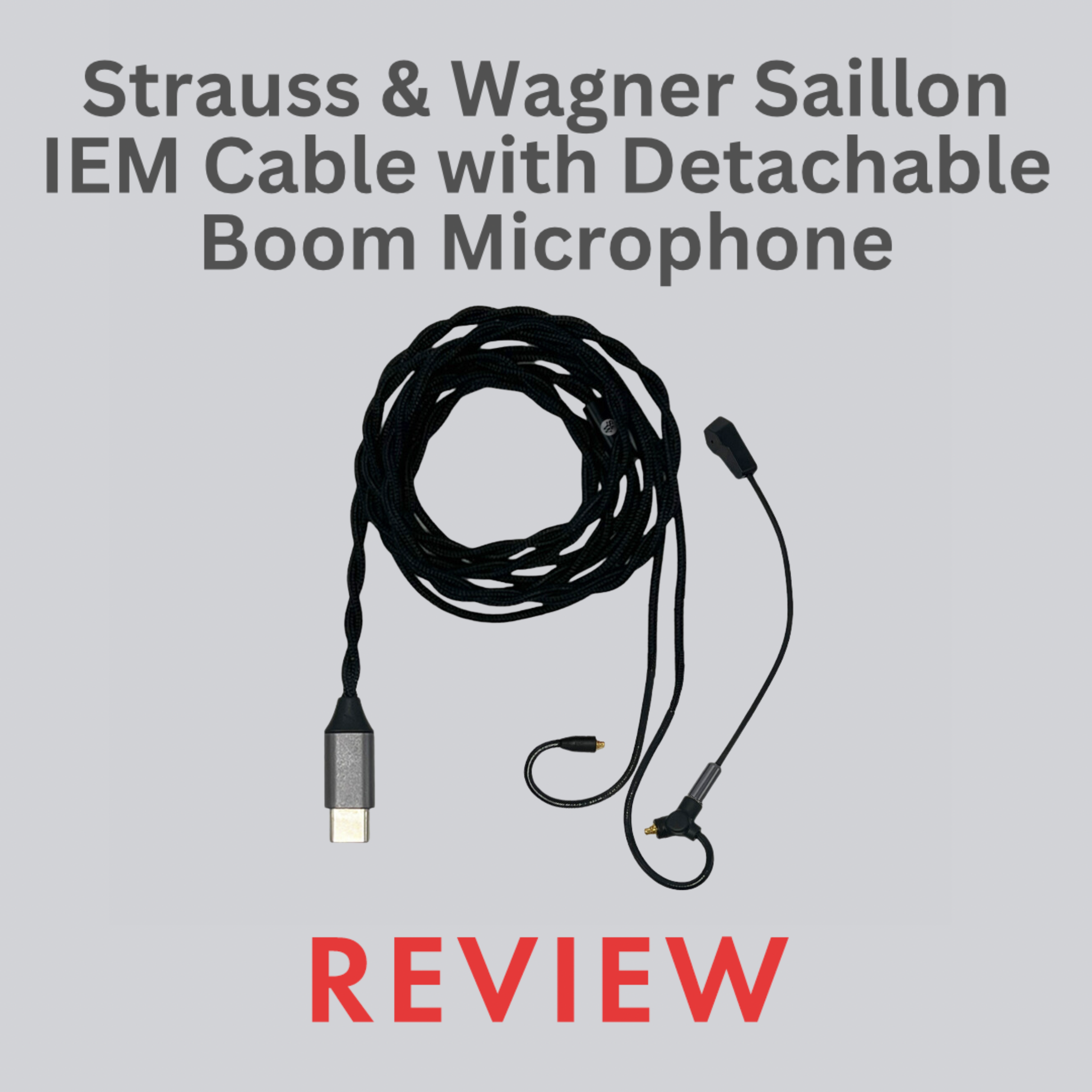 Strauss & Wagner Saillon IEM Cable com microfone - Análise