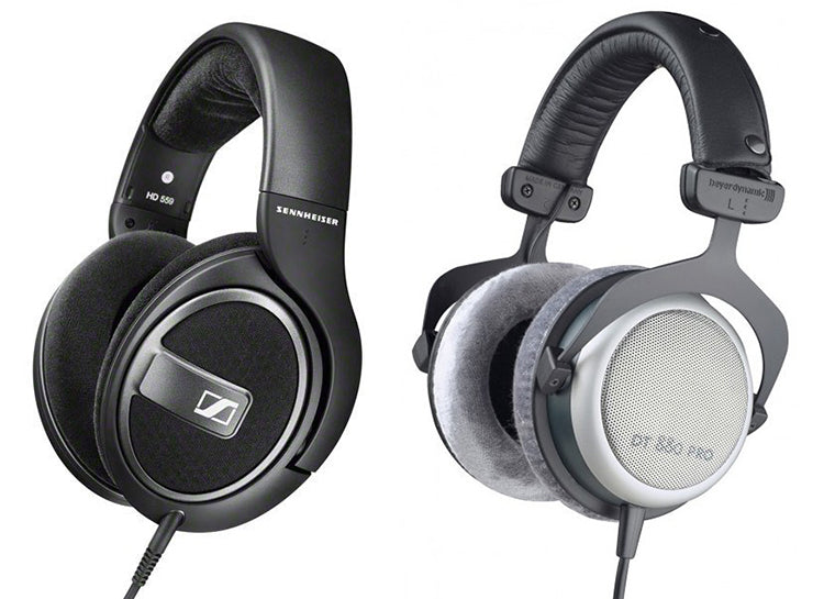 Comparação de fones de ouvido Sennheiser HD 559 vs Beyerdynamic DT 880 Pro