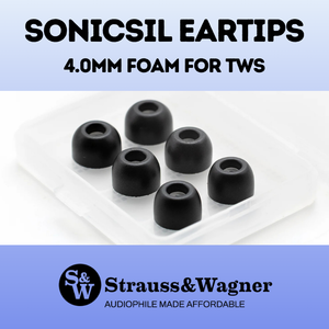 Strauss & Wagner Review: SonicSil Foam Eartips for TWS