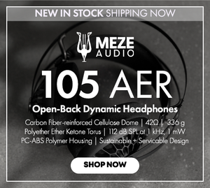 Shop the Meze Audio 105 AER Open-Back Dynamic Headphones New In Stock at Audio46