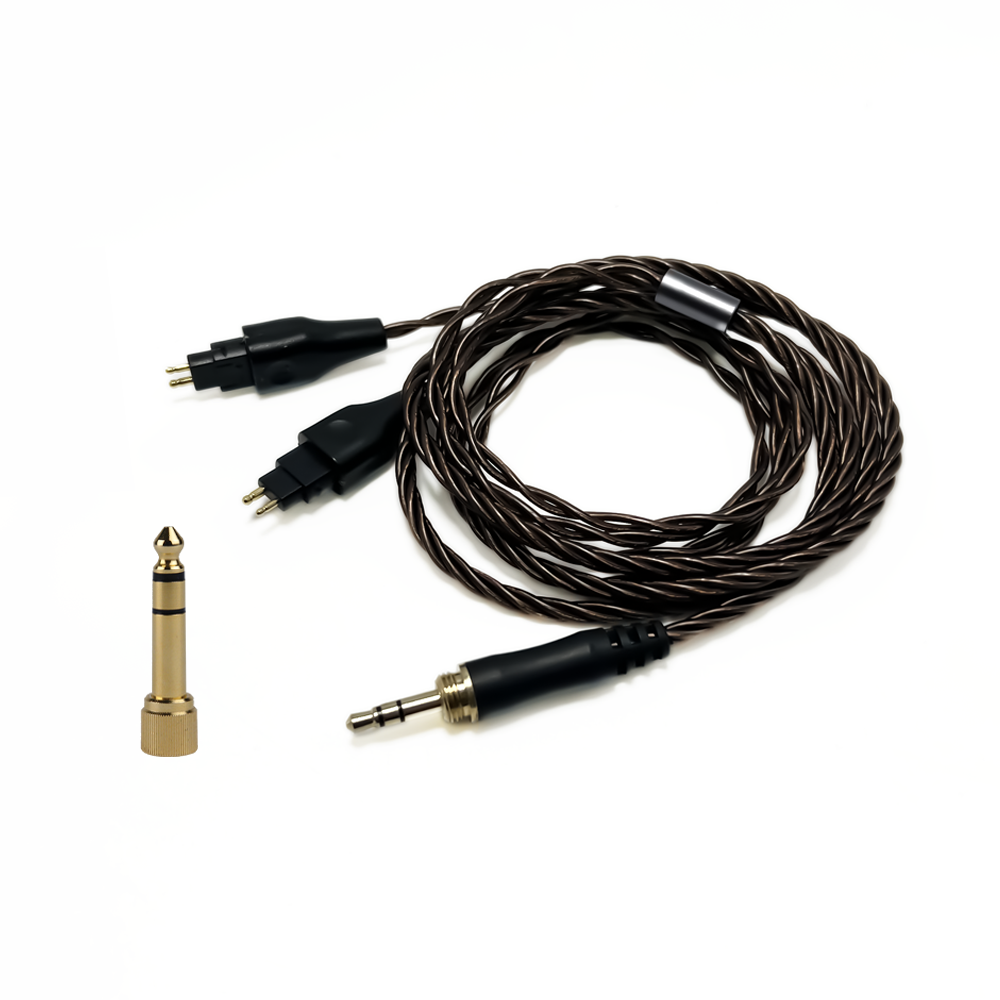 Strauss & Wagner Geneva Braided 3.5mm/6.35mm Upgrade Cable for Sennhei