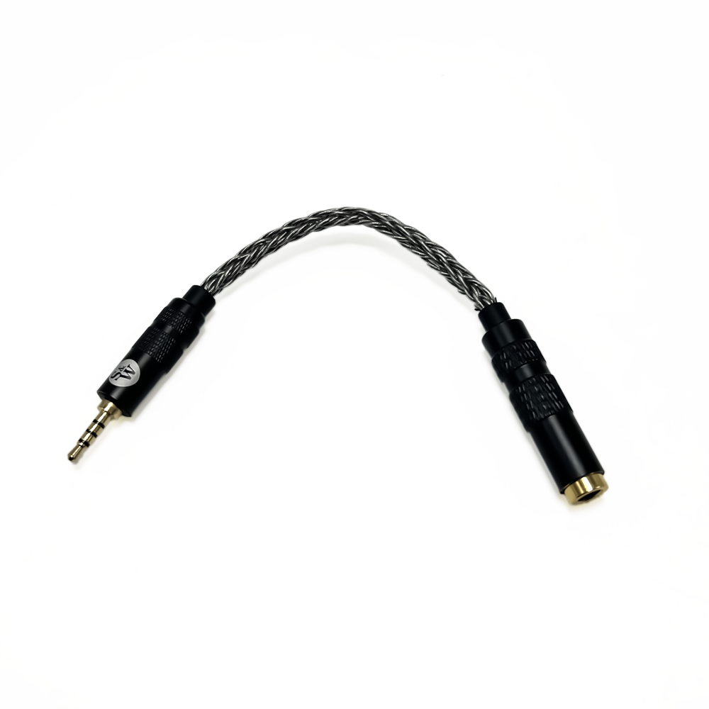 Strauss & Wagner SW-4425A 4.4mm Female to 2.5mm Male 8-Core Silver Adapter - Thumbnail 2