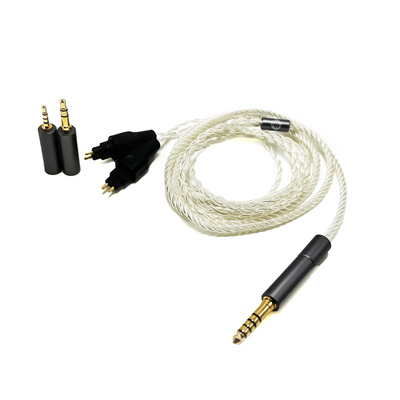 Cable de actualización 3 en 1 trenzado de plata con OFC de Strauss &amp; Wagner Hagen para Sennheiser HD600/650/660S2/6XX/58X