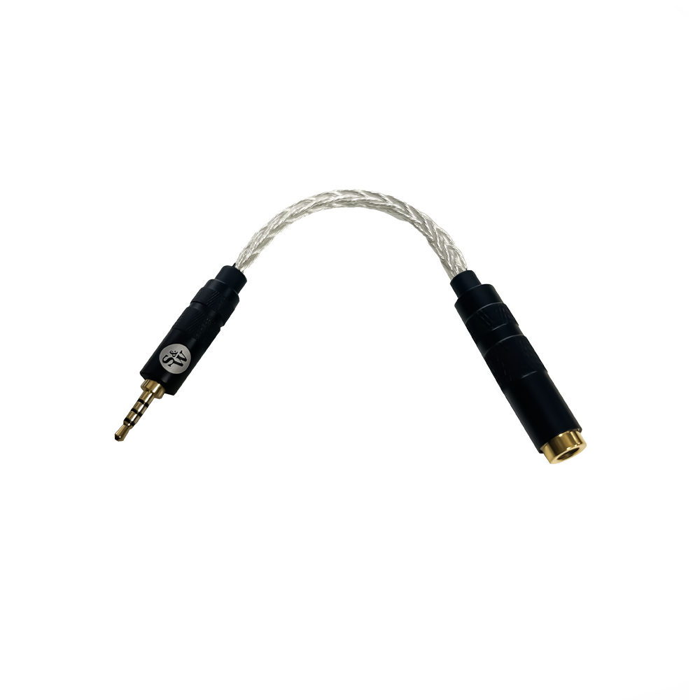 Strauss & Wagner SW-2535A 2.5mm Female to 3.5mm Male 8-Core Silver Adapter - Thumbnail 3