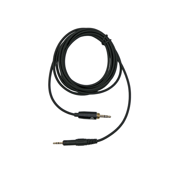 Cable de auriculares trenzado de nailon Strauss & Wagner Hobart de 2.5mm con cierre de giro a 3.5mm para Sennheiser HD518/HD558/HD598/HD595/HD559/HD569/HD579/HD599