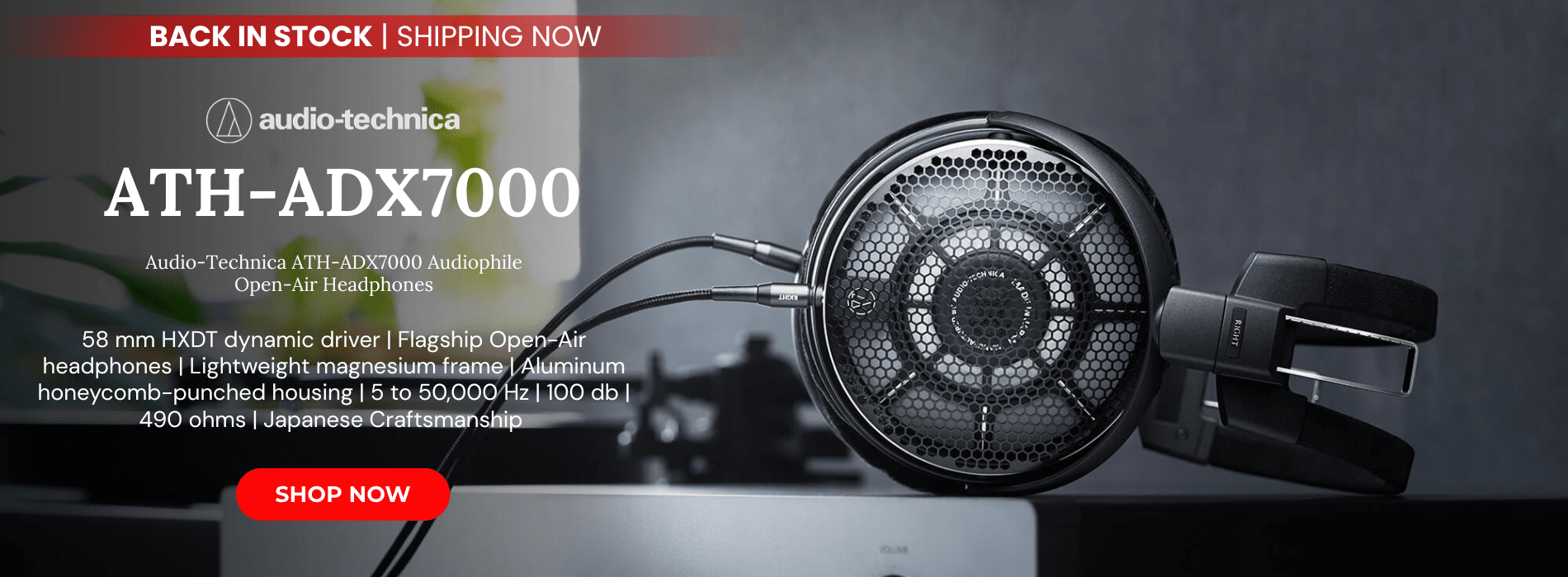 Audio technica ath adx7000 audiophile open air headphones