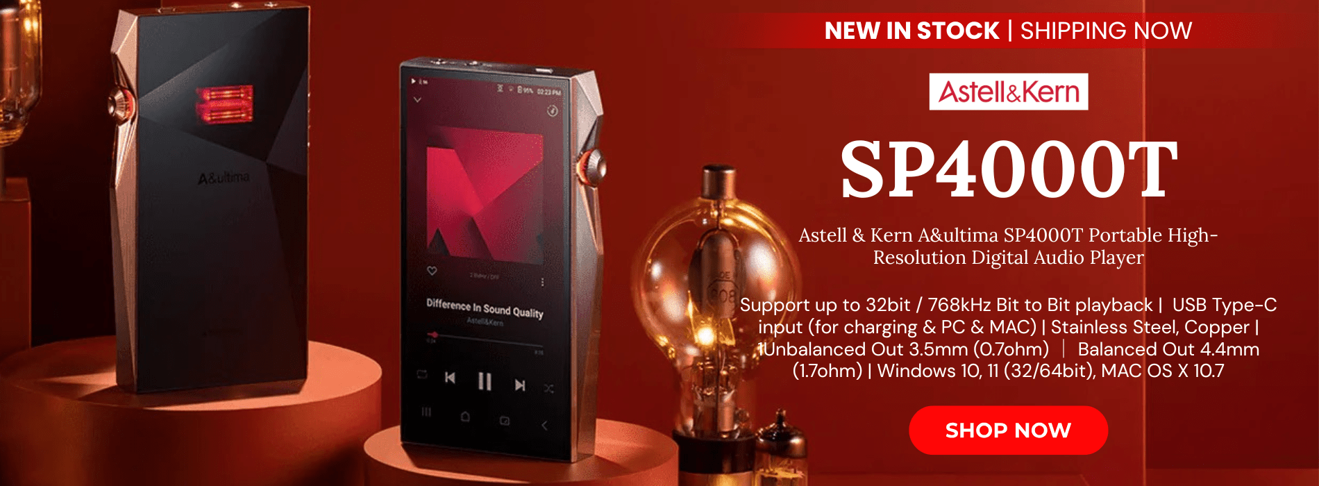 Astell kern a ultima sp4000t portable high resolution digital audio player