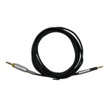 Strauss & Wagner Atafu Cable de auriculares trenzado de nailon de 2,5 mm con cierre giratorio a 3,5 mm con adaptador de 6,35 mm para Pioneer HDJ-500/HDJ-700/HDJ-1500