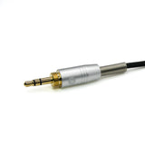 Strauss & Wagner Atafu Cable de auriculares trenzado de nailon de 2,5 mm con cierre giratorio a 3,5 mm con adaptador de 6,35 mm para Pioneer HDJ-500/HDJ-700/HDJ-1500