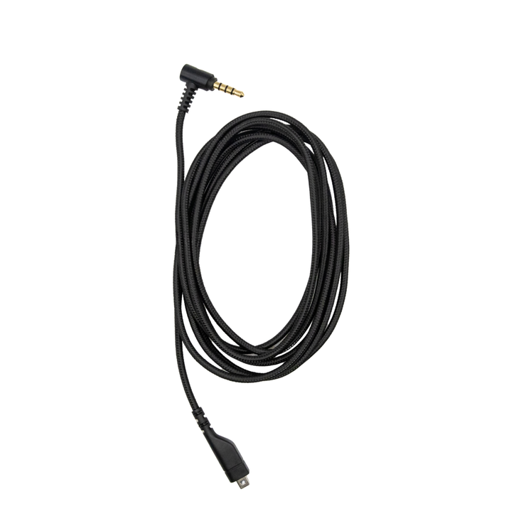 Cable de auriculares trenzado de nailon de Strauss & Wagner Adana de 8 pines a 3,5 mm en forma de L para auriculares gaming SteelSeries Arctis 3/5/7/Pro