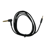 Strauss & Wagner Cable de repuesto trenzado de nailon balanceado de 2,5 mm con cierre de giro a 4,4 mm en L para Sennheiser Momentum 1.0/2.0/3.0/4.0/HD1
