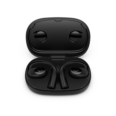 Case open - Shop Beyerdynamic Verio 200 In-Ear Noise Cancelling Headphones on sale - Black
