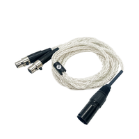 Strauss & Wagner Cannes Mini-XLR 4-pin XLR Balanced 8-core OFC Silver Headphone Cable (Open Box)