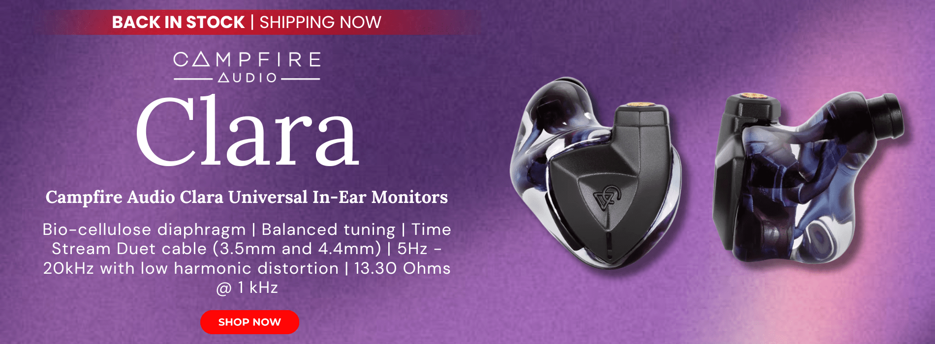 Campfire audio clara universal in ear monitors