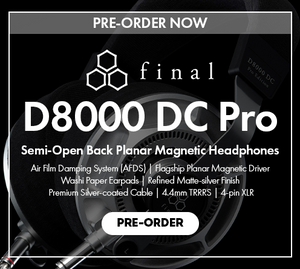 Pre-Order the Final Audio D8000 DC Pro Semi-Open Back Planar Magnetic Headphones at Audio46