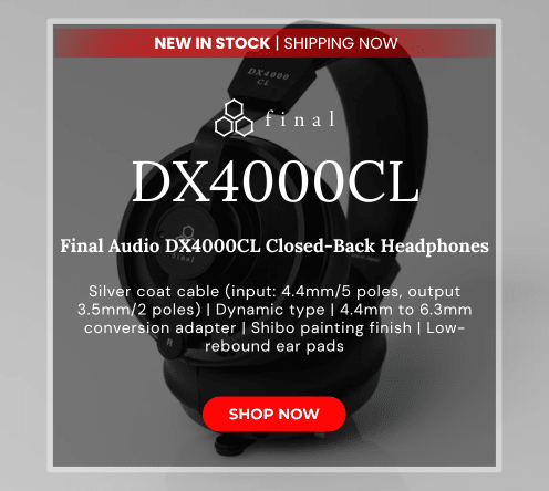 Final audio dx4000cl closed back dynamic headphones
