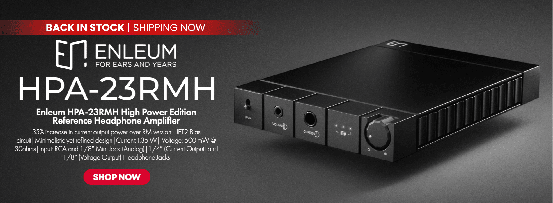 Enleum hpa 23rmh high power edition reference headphone amplifier