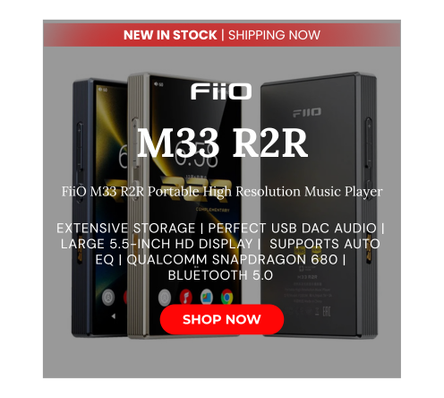 Fiio m33 r2r portable high resolution music player