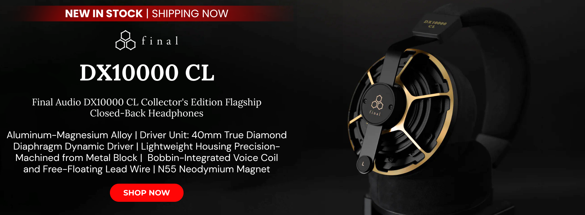 Final audio dx10000 cl collectors edition closed back flagship headphones
