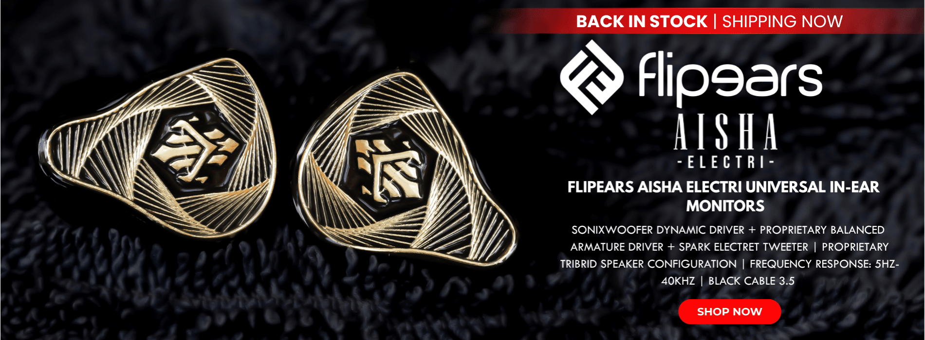 Flipears aisha electri universal in ear monitors