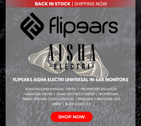 Flipears aisha electri universal in ear monitors