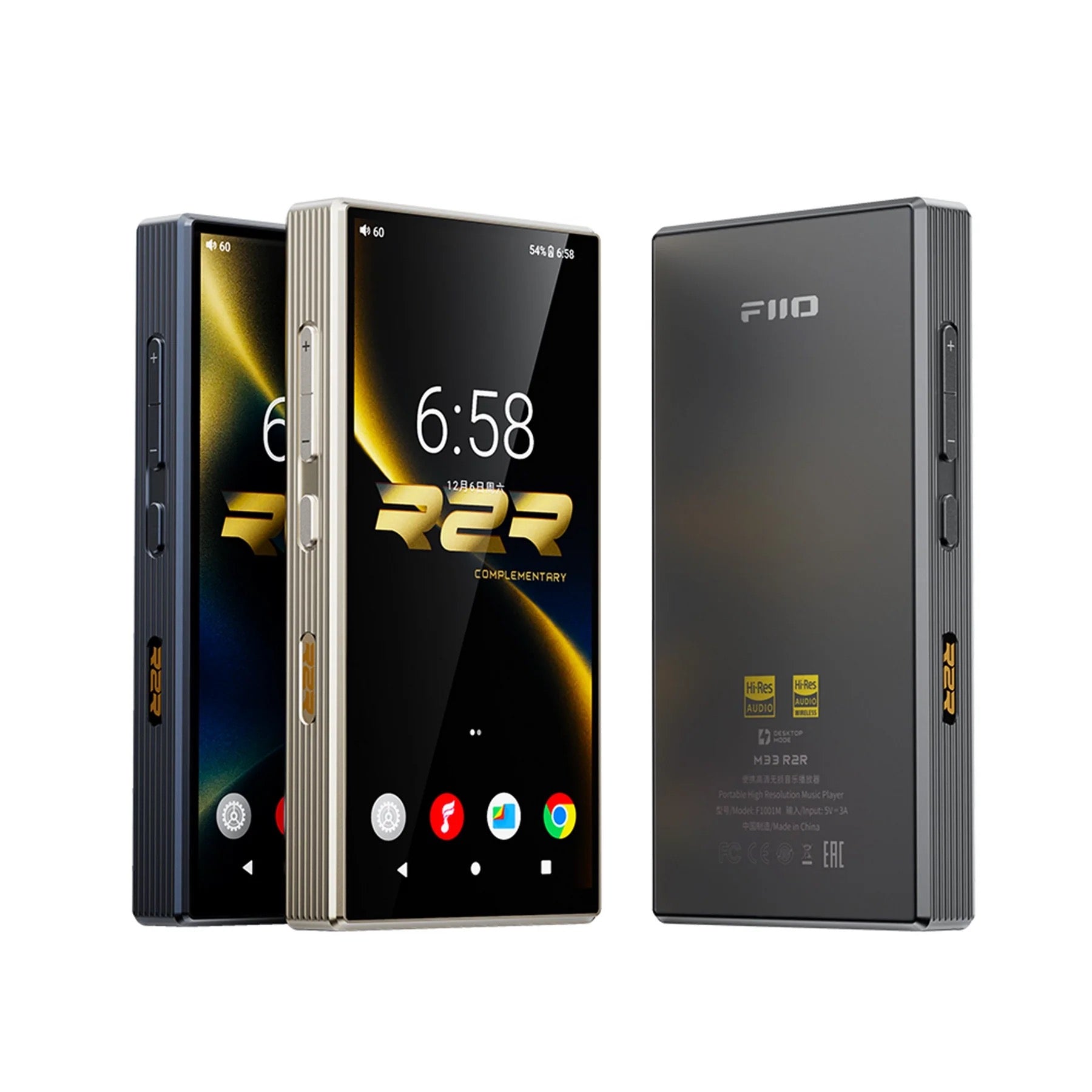 FiiO M33 R2R Titanium Gold 使用期間短 FiiO M33 R2R Portable High Resolution Music Player | Audio46