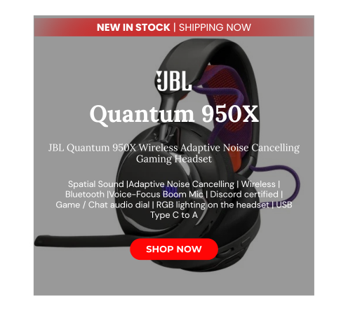 Jbl quantum 950x wireless adaptive noise cancelling headphones