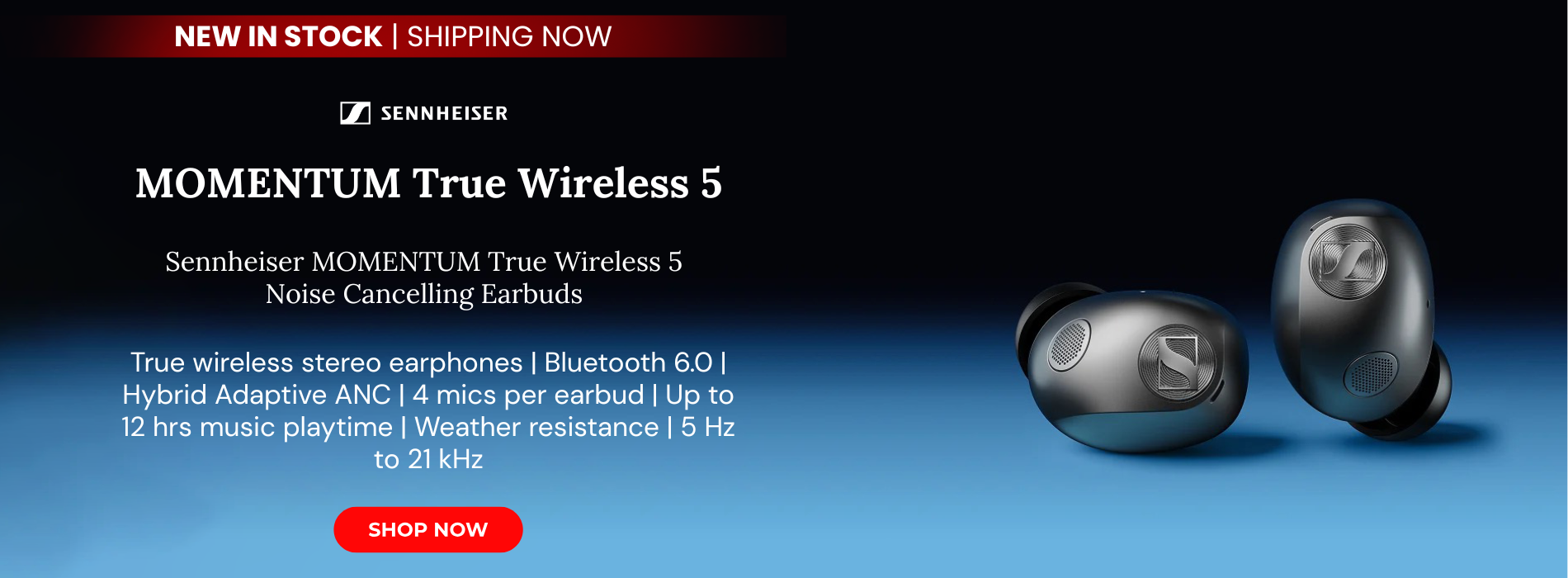 Sennheiser momentum true wireless 5 noise cancelling earbuds