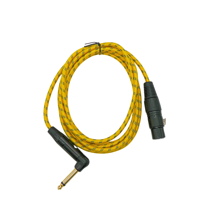 Cable adaptador Strauss & Wagner Murcia XLR hembra de 3 pines a macho acodado de 6,35 mm