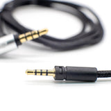 Strauss & Wagner Mortsel 2.5mm Twist Lock to L-Shape 3.5mm Nylon Braided Headphone Cable for Sennheiser HD4.30/HD4.40BT/HD4.50BTNC