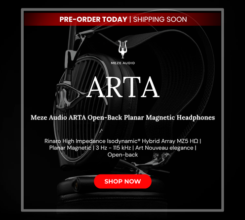 Meze audio arta open back planar magnetic headphones