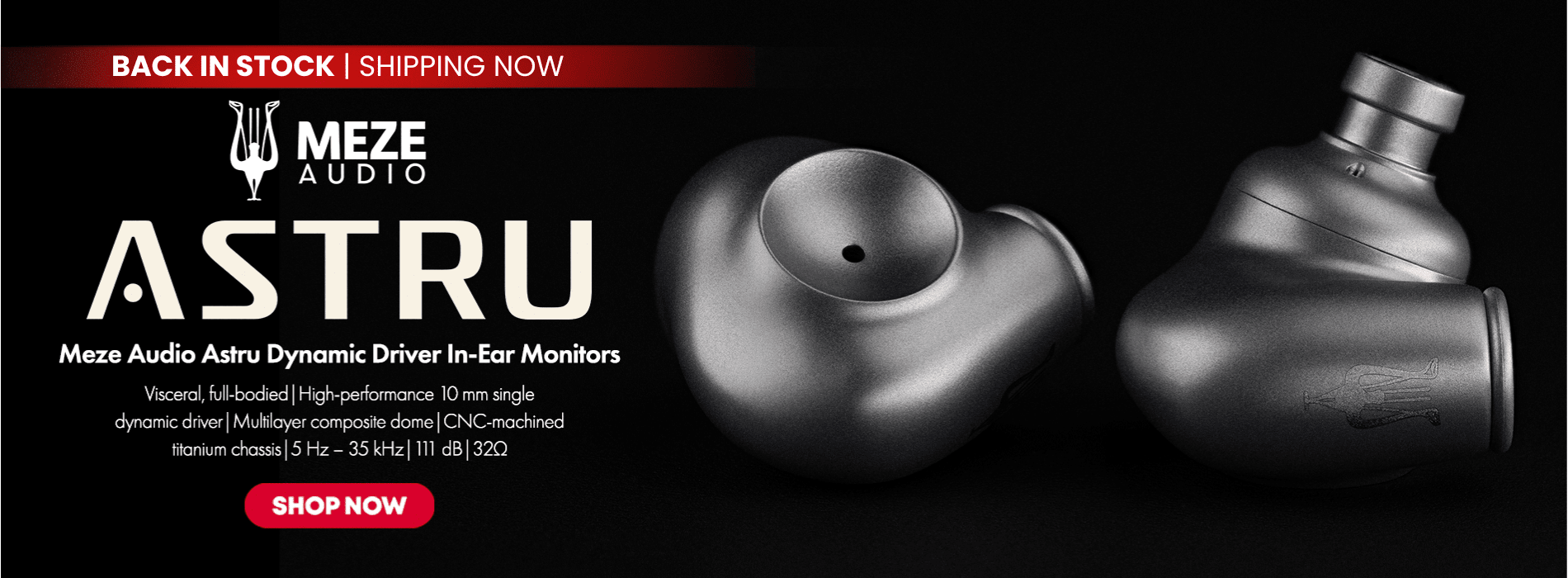 Meze audio astru dynamic driver in ear monitors