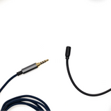 Strauss & Wagner Micera 3.5mm TRRS to 3.5mm TRS Headphone Cable with Boom Microphone & PC Audio/Mic Splitter for Sony MDR-1000X, WH-H800, WH-1000XM Series & More