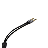 Strauss & Wagner Micera 3.5mm TRRS to 3.5mm TRS Headphone Cable with Boom Microphone & PC Audio/Mic Splitter for Sony MDR-1000X, WH-H800, WH-1000XM Series & More