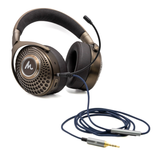 Strauss & Wagner Micera 3.5mm TRRS to 3.5mm TRS Headphone Cable with Boom Microphone & PC Audio/Mic Splitter for Sony MDR-1000X, WH-H800, WH-1000XM Series & More