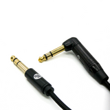 Cable adaptador Strauss & Wagner Nicosia de 6,35 mm TRS macho a 6,35 mm L-Shape macho