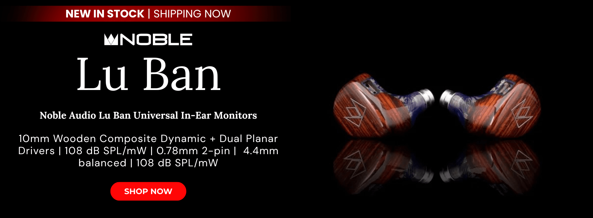 Noble audio lu ban universal in ear monitors