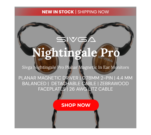 Sivga nightingale pro planar magnetic driver wired hifi earphones