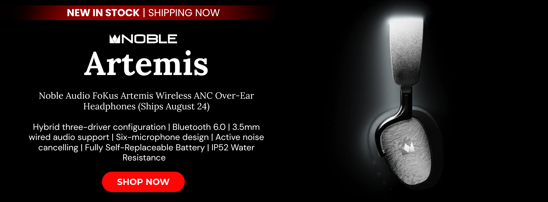 Noble audio fokus artemis wireless over ear headphones