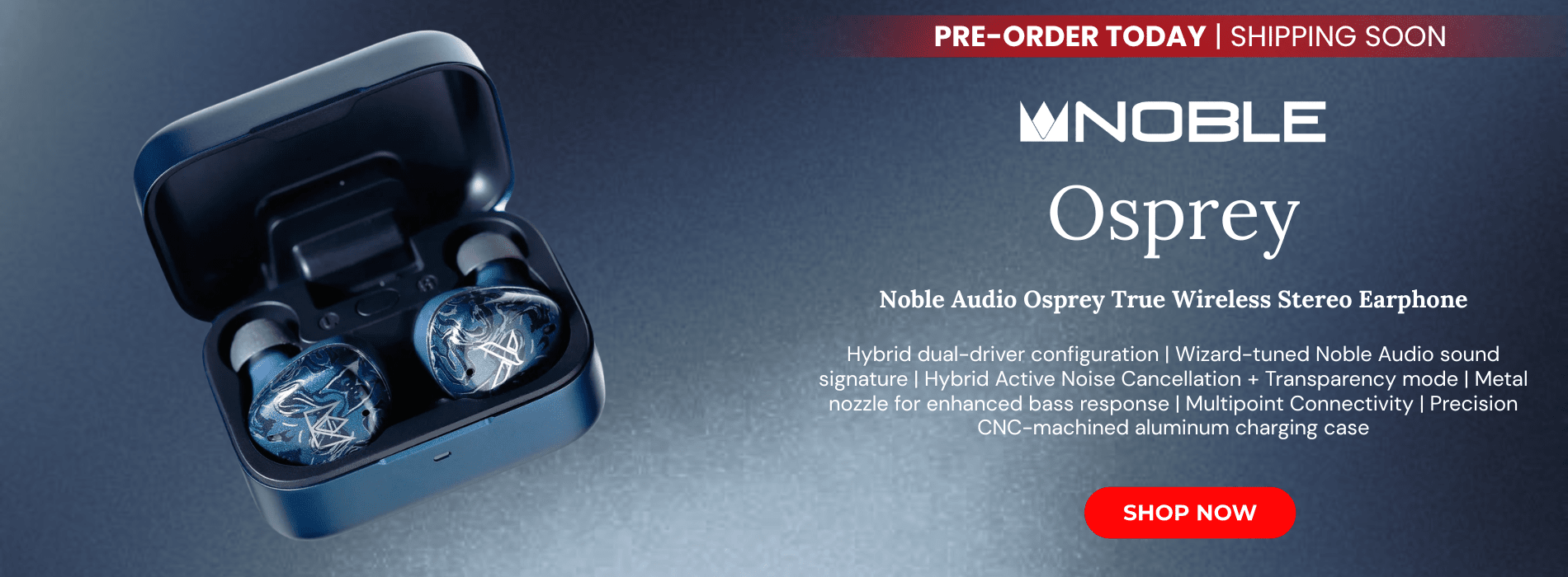 Noble audio osprey true wireless stereo earphone
