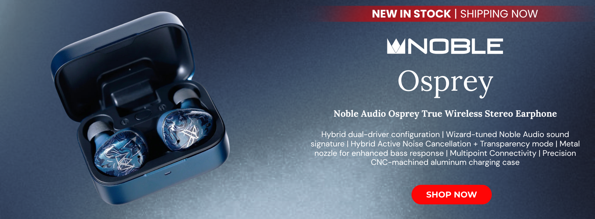 Noble audio osprey true wireless stereo earphone