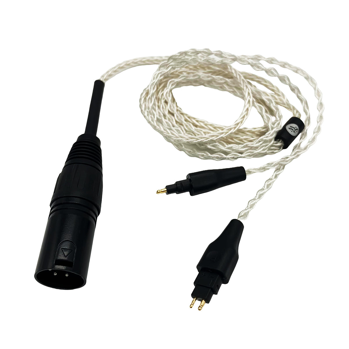Strauss & Wagner Olten Braided Silver 4-Pin XLR Upgrade Cable for Sennheiser HD600/650/660S2/6XX/58X - Thumbnail 2
