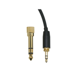 Strauss & Wagner Ambon Cable de auriculares en espiral con bloqueo giratorio de 2,5 mm a 3,5 mm con adaptador de 6,35 mm para Sennheiser HD518/HD558/HD598/HD595/HD559/HD569/HD579/HD599