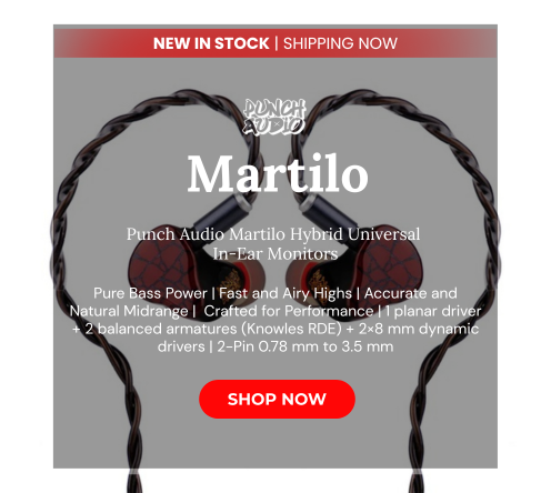 Punch audio martilo hybrid universal in ear monitors